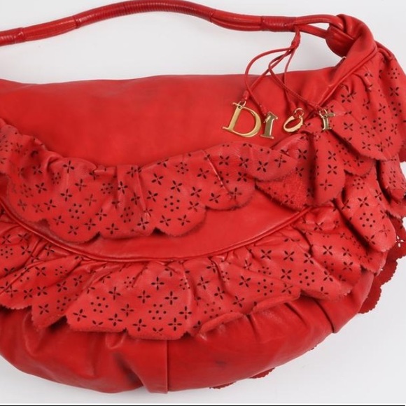 Dior Gypsy Ruffle Vintage Hobo - Picture 4 of 7